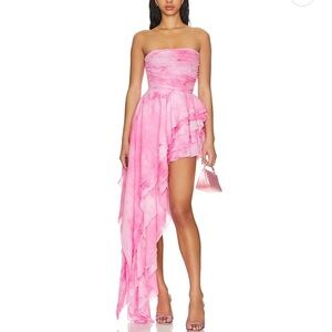 Bronx and Banco Pink Strapless Mini Dress